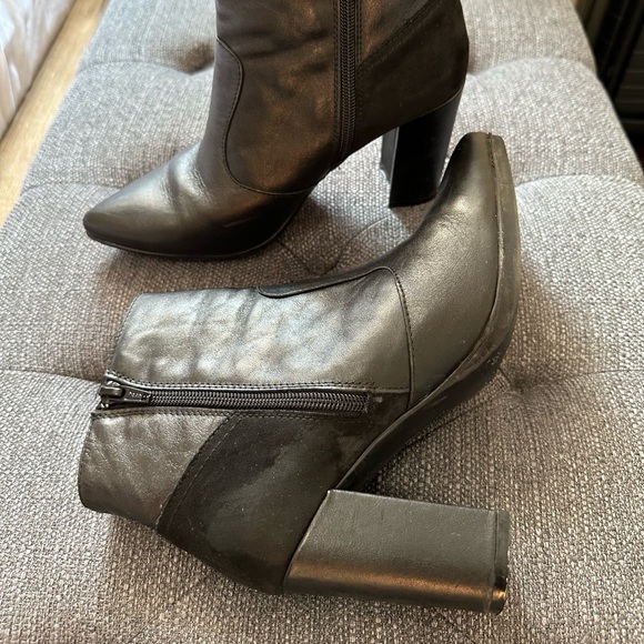 LOOKXART Collection black leather heel booties from Madrid (size 37) - Picture 2 of 7